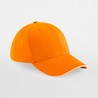 Cap - mod. B20:Orange, 100% cotton, White, One Size